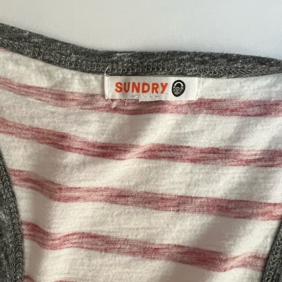 Sundry Red White & Blue Graphic Tank Top size M - Picture 4 of 6